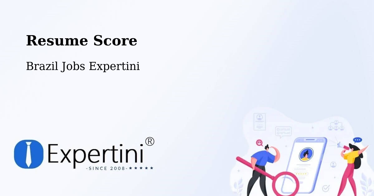 Resume Score & Job Description Match Tool – Rinópolis - Brazil Jobs Expertini